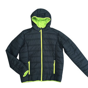 El mejor diseño de chaqueta acolchada ligera para hombre, tendencia superior, alta calidad, cómoda ropa de invierno con capucha, logotipo frontal, cremallera sólida - Product Image 5