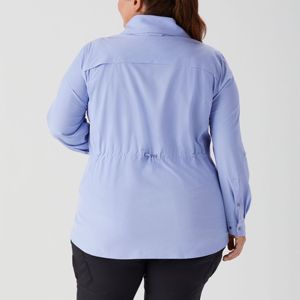 Camisa clásica de manga enrollable para mujer-Blusa versátil con botones delanteros para uso laboral, informal o al aire libre - Product Image 3