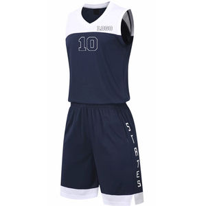 Maillot de basket-ball professionnel personnalisable ensemble de shorts uniformes respirants de haute qualité numéros de nom d'équipe options de taille OEM - Product Image 2