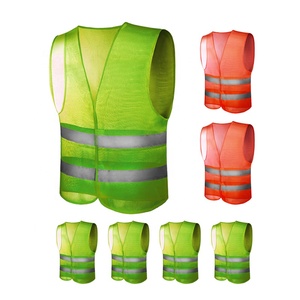Gilet de sécurité réfléchissant en tissu pour la construction, vente en gros - Product Image 1