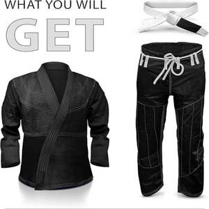 Uniforme de artes marciales de algodón unisex de peso medio Karate Gi de la mejor calidad para niños adultos ropa deportiva personalizable con servicios OEM - Product Image 3