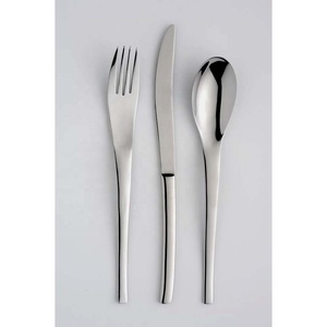 Acier inoxydable plaqué argent avec poignée de coupe rectangulaire Acier inoxydable élégant Fabricant en vrac Coutellerie en gros - Product Image 2