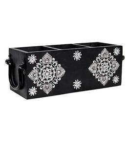 Porte-couverts de vaisselle de décoration de maison au design admirable porte-couverts en bois fait main de qualité exclusive - Product Image 2