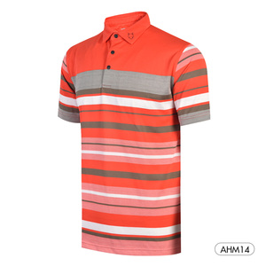 เสื้อโปโลผู้ชายคุณภาพสูง แขนสั้น ผ้าถัก ระบายอากาศ แห้งเร็ว รับสกรีนโลโก้ สำหรับกอล์ฟ - Product Image 1