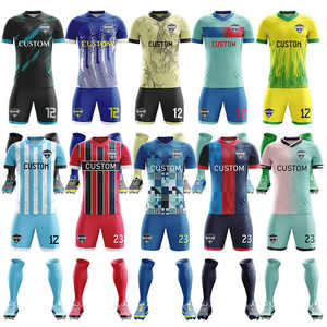 Maillots de football pour hommes adultes, derniers modèles, directement de l'usine, couleurs et logo personnalisés, anti-UV, extensibles, séchage rapide, 100% polyester, uniformes - Product Image 1