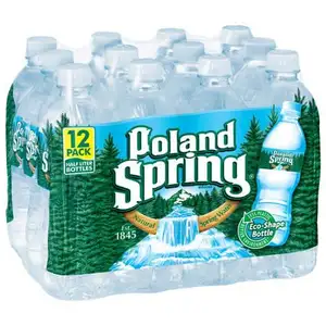 Poland Spring 100% Natural Spring Water 8oz Bottle (Pack of 15 Total of 120 Fl Oz)