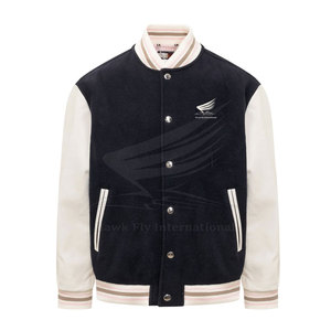 Chaqueta Letterman de Alta Calidad al Mejor Precio para Hombre, Algodón y Lana, Mangas Largas, Estilo Urbano de Invierno, Logotipo Frontal - Product Image 1