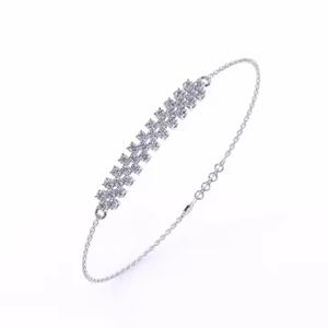 Nouvel arrivage Bracelet tennis pour femme de haute qualité Or blanc 10 carats 14 carats Diamant Moissanite pour femme - Product Image 1