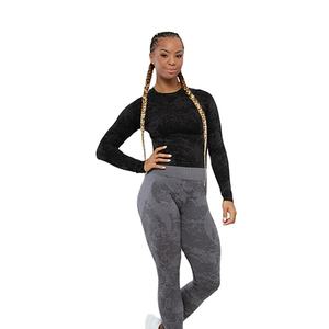 Diseña Tu Propia Camiseta Deportiva Personalizada para Mujer, Corte Ajustado, Diseño Estampado, Lavado Ácido, Manga Larga, Camiseta Deportiva de Manga Larga para Mujer - Product Image 2