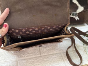 Nuevo bolso de mano de moda para mujer, bolso de mano de cuero de vaca, bolso de hombro de cuero de piel de vaca con estilo para mujer - Product Image 6