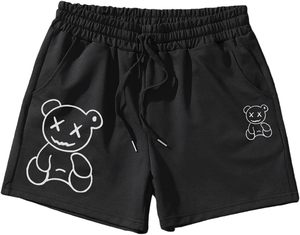 Pantalones cortos de verano de lana de rizo de algodón pesado con logotipo personalizado para hombre-Pantalones cortos de sudor de gimnasio de entrenamiento atlético de patrón sólido High Street - Product Image 1
