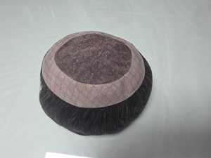 Postizo de Cabello Natural Ondulado Gris, el Más Vendido en Bangladesh, Prótesis Mono Suave de Cabello Indio, Impermeable, Estilo Ondulado Profundo y Suelto - Product Image 6