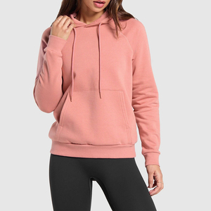 Sudaderas con capucha de gran tamaño para mujer, jersey de manga larga polar de algodón de alta calidad, ropa de calle con bolsillo frontal para Otoño Invierno - Product Image 1