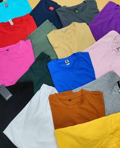 T-shirts confortables en coton 100% imprimé numérique 180g Coupe classique Options multicolores pour hommes et garçons Vente en gros disponible - Product Image 1