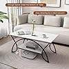Mesa de centro de 2 niveles para sala de estar Mesa de centro moderna - Product Image 5