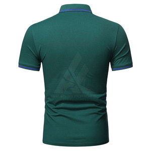 100% algodón para hombre para camisa de tela polar de manga corta de alta calidad de secado rápido y cómodo con patrón sólido - Product Image 3