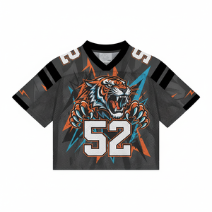 เสื้อกีฬาบ็อกซี่ตาข่ายโอเวอร์ไซส์วินเทจของผู้ชาย2025ครอปสตรีทแวร์แนวสตรีทกีฬาแนวสตรีทพร้อมเสื้อยืดลายตัวอักษรดีไซน์ว่างเปล่า - Product Image 1