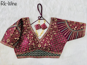 ส่งออกอินเดียที่มีคุณภาพทองแดง Zari หนักเย็บปักถักร้อยเสื้อทำงานสำหรับผู้หญิงจากผู้ผลิตอินเดียและส่งออก - Product Image 3