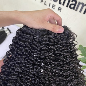 Mechones de pelo brasileño 100% humano Natural, calidad superior, rizado profundo, cutícula virgen, al por mayor - Product Image 2