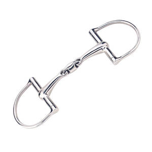 ห่วงรูปตัว D แบบข้อต่อคู่เหล็กเหล็กเหล็กสแตนเลส14มม. ปากเป่าลิงค์ทองแดงอุปกรณ์ฝึกขี่ม้าและตะปูยึด - Product Image 6