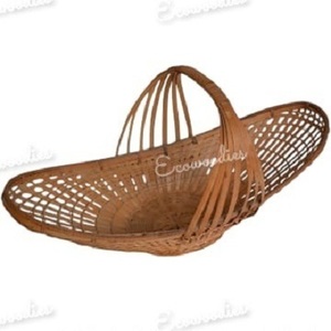 ตะกร้าหวายสานด้วยมือทำจากไม้ไผ่สานสีน้ำตาล - Product Image 3