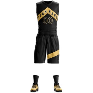Maillot de basket-ball respirant à séchage rapide personnalisé de haute qualité Uniforme de basket-ball à sublimation pour hommes Top - Product Image 4