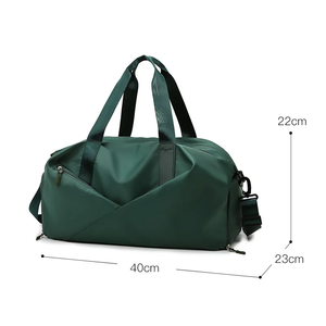 Bolsa de lona de gimnasio Unisex 2025 con bolsillo húmedo y compartimento para zapatos, bolsa de gimnasio de Material reciclado ecológico - Product Image 4