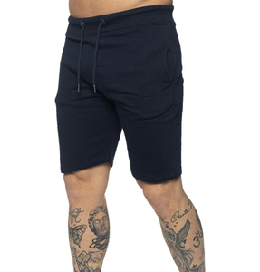 กางเกงขาสั้นสำหรับออกกำลังกายเล่นยิมของผู้ชายกางเกงขาสั้นผ้าคอตตอนสีทึบพิมพ์ลายได้ตามต้องการ - Product Image 3