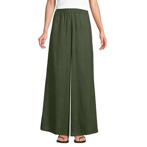Pantalones palazzo de mujer con estilo, hechos en fábrica, OEM, prendas de vestir prémium al por mayor de Bangladesh, moda de verano - Product Image 5