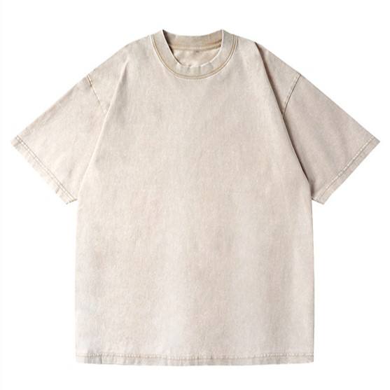 230g apricot T-shirt (washed and distressed)