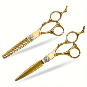 Tijeras de peluquero premium: tijeras de corte de pelo de precisión, diseño ergonómico, cuchillas afiladas de acero inoxidable - Product Image 3