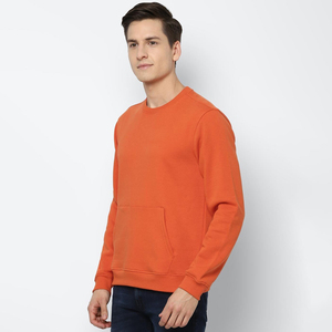 OEM ODM Pull d'hiver personnalisé de haute qualité pour hommes, motif solide, col gaufré, pull en tricot anti-rétrécissement, sweat-shirt en tricot - Product Image 1