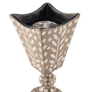 Quemador de incienso de nácar de alta gama con diseño incrustado, pieza de difusión de aroma para una decoración espiritual sofisticada. - Product Image 5