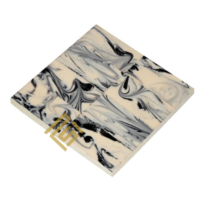 High Quality <b>Ceramic</b> Drink <b>Coaster</b> Unique Square Horn Bone Design Wood Resin Top Classic Home Decor Best Seller - Product Image 3