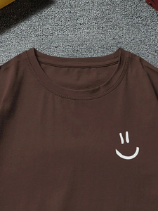 เสื้อลำลองสำหรับผู้ชายผ้าคอตตอนพลัสไซส์พิมพ์โลโก้ได้ตามต้องการของ100% เสื้อยืดแฟชัน - Product Image 2