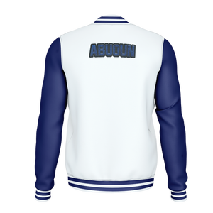 Veste en cuir de laine de haute qualité personnalisée OEM Streetwear d'hiver Bomber à col montant en chenille brodée pour l'université - Product Image 2