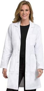 Bata médica personalizada al por mayor, bata larga, batas de laboratorio desechables, uniforme para damas - Product Image 3