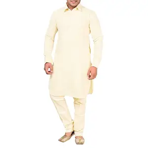 Plain Solid Color New Style Men Cloth Shalwar Kameez For Men 100% Top High Quality Comfortable Shalwar Kameez For Boys