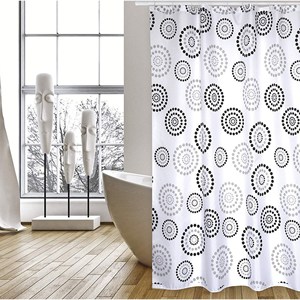 Cortina de Baño de Poliéster 180x200cm con Puntos Grises - Product Image 4