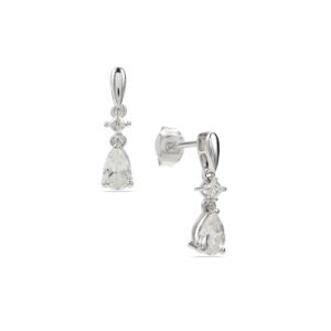Pendientes de Oro de 18k con Rubíes Chapados en Plata de Ley, 1.19 Quilates, Regalo para Bodas y Fiestas - Product Image 1