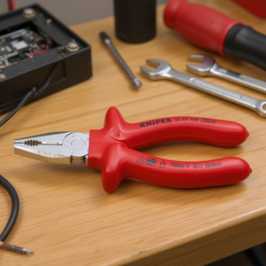 คีมปากแหลมเอนกประสงค์ยี่ห้อ Knipex ชุบโครเมียม ด้ามจับฉนวนกันไฟฟ้าผ่านการทดสอบ VDE - Product Image 3