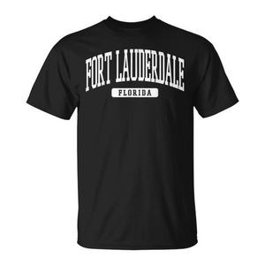 Fort Lauderdale Florida T-shirt da spiaggia retrò minimalista, set regalo culturale e turistico, souvenir - Product Image 1