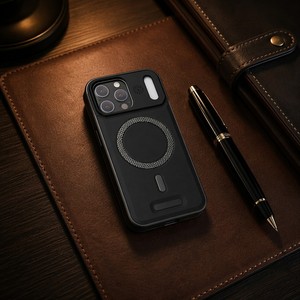 Nueva Funda Trasera de Cuero para iPhone 17 Pro Max 16 Pro 14 15 Plus 13 12, Funda Magnética para Teléfono Samsung S25 Ultra - Product Image 1