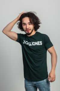 เสื้อยืดผ้าฝ้ายถักคอกลมสำหรับผู้ชายทรงพอดีตัวระบายอากาศได้ดีน้ำหนักมากป้องกันริ้วรอยแห้งเร็วเป็นมิตรกับสิ่งแวดล้อม - Product Image 2