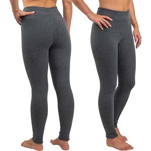 Pantalon de yoga évasé côtelé sans couture pour femmes |   Leggings de sport taille haute en gros, leggings de compression côtelés avec poche - Product Image 1