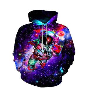 Sudadera con Capucha de Forro Polar para Hombre, Diseño de Bolsillo Digital con Sublimación 3D Personalizada, Teñido Completo, Poliéster/Algodón, Cuello con Capucha Teñido Liso - Product Image 4