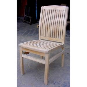 เก้าอี้ไม้สักไม้เนื้อแข็งอเนกประสงค์ทันสมัยสำหรับใช้ในร่ม/กลางแจ้งเฟอร์นิเจอร์ยุโรปสำหรับสวนลานสวนสวนสวนภายนอกอาคารโรงแรม - Product Image 2