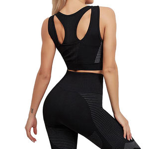 Conjunto de Yoga de alta calidad para mujer a la venta precio barato ropa de entrenamiento cómoda ropa de Fitness tela transpirable para gimnasio - Product Image 1