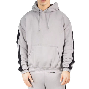 Sudadera con capucha gruesa y pesada en blanco, sudadera con hombros caídos para hombre, sudadera con logotipo personalizado de 400Gsm, sudaderas con capucha de gran tamaño de algodón pesado - Product Image 1