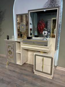 Juego de dormitorio de lujo moderno y elegante, muebles de madera MDF duraderos para oficina en casa, hermosa adición a hoteles, villas, granjas - Product Image 4